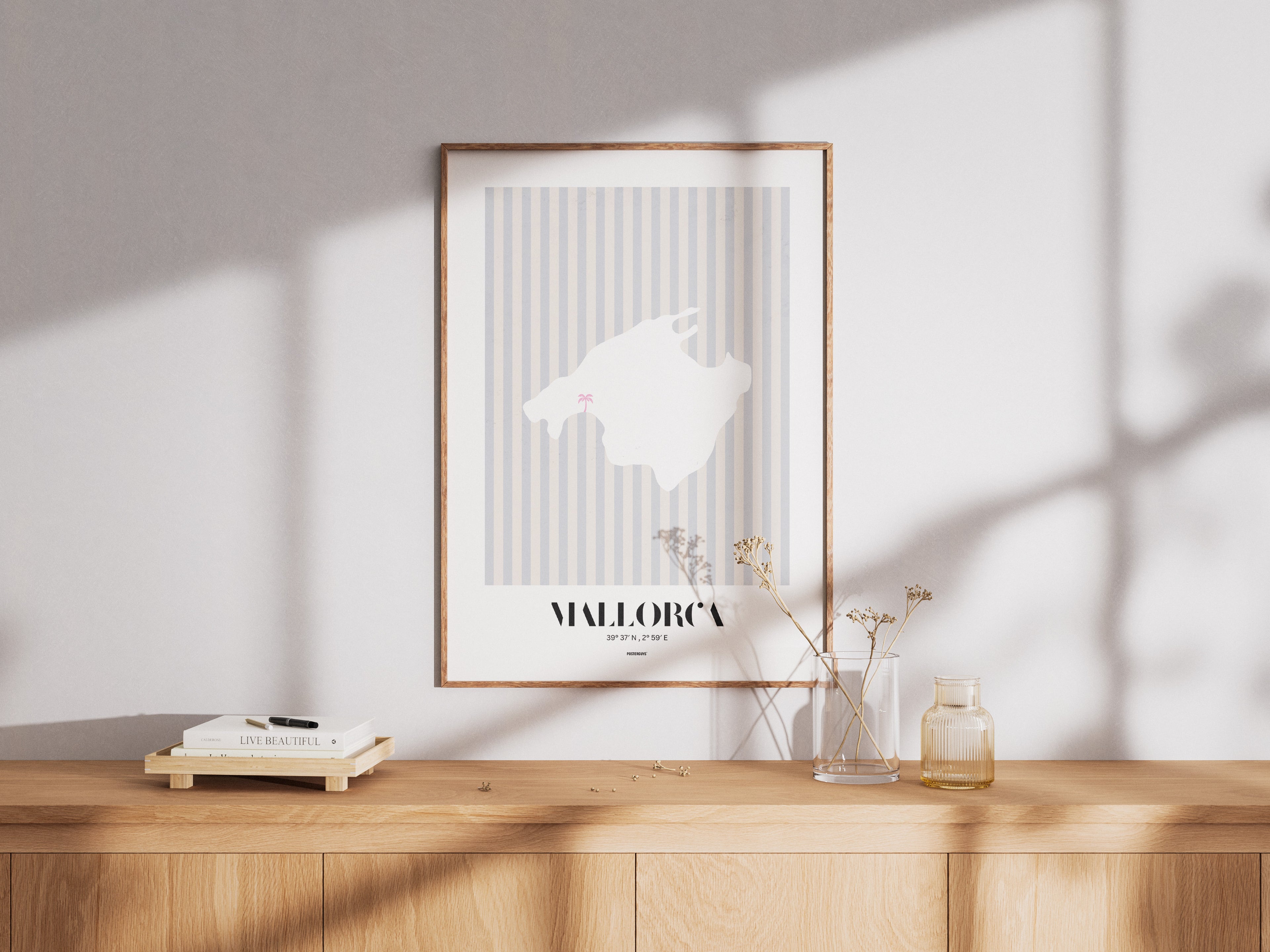 Mallorca Map Palm